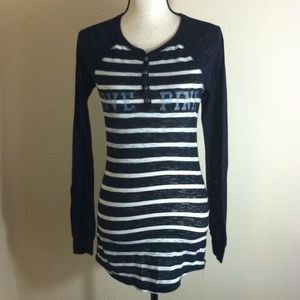 SOLD Victoria's Secret Striped Long Sleeve Shirt